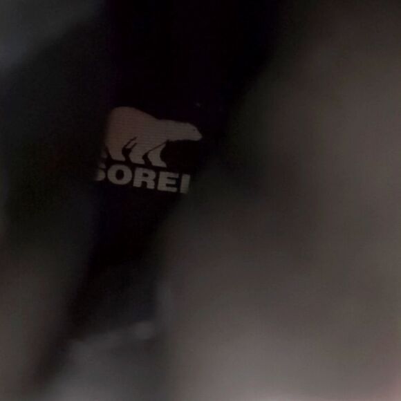 Sorel Explorer II Joan WP Black faux fur-trimmed suede ankle boots Sz 11 - Picture 12 of 13